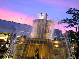 Sunset over Fountain Court